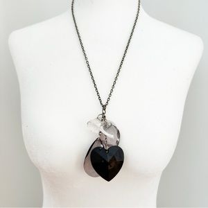 Awesome 80s Necklace Heart Drops